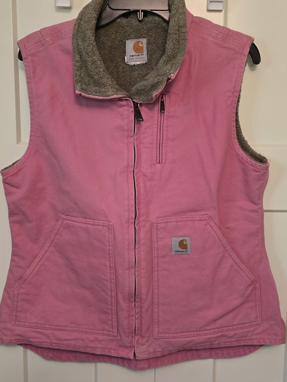 Carhartt Women's Pink Sherpa-Lined Vest